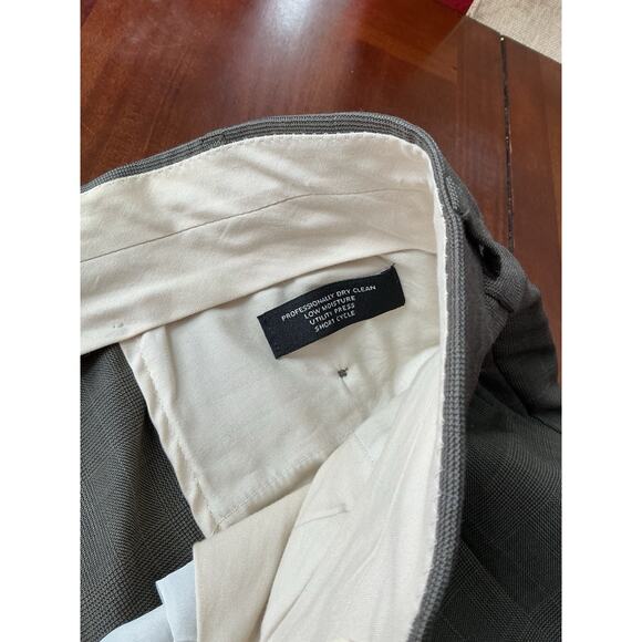 Jos A Bank Suit 58R Mens Plaid Brown 2 Button Traveler Business Blend Pant 52X29 - Picture 6 of 16